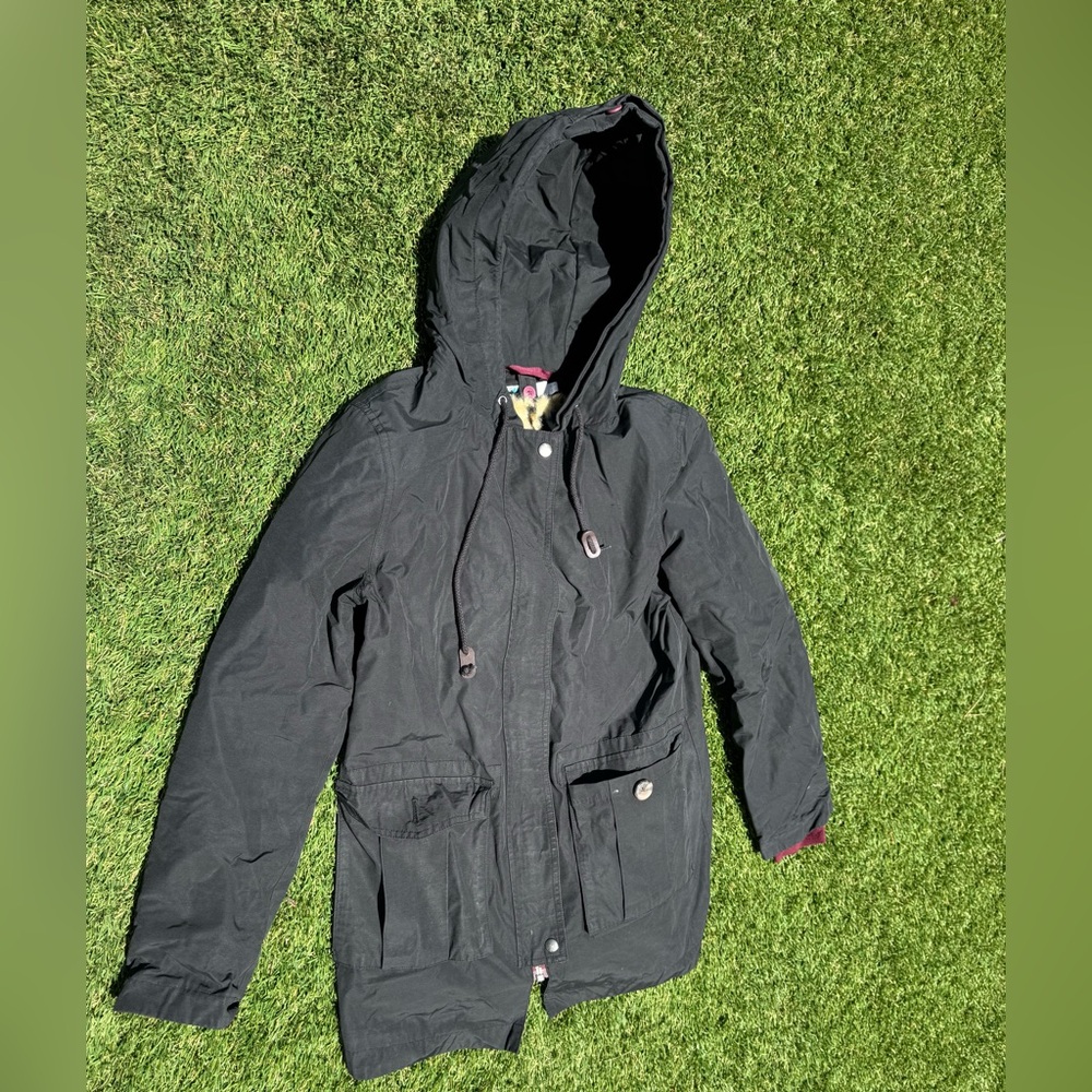 Women’s Boden Black Hooded Jacket size 6